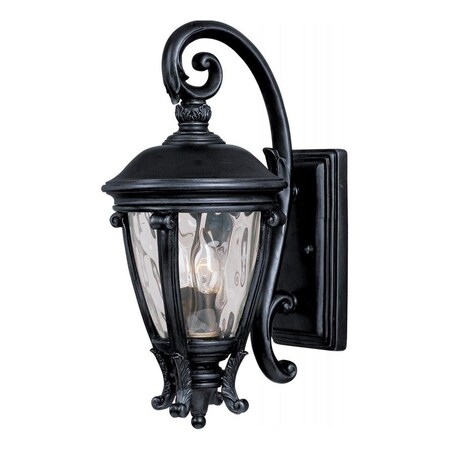 Maxim Two Light Black Water Glass Glass Wall Lantern 41424WGBK